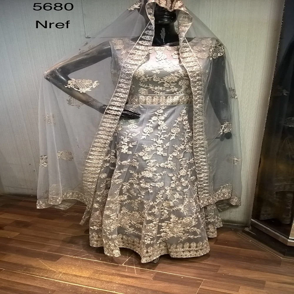 Modern look Salwar kameez suit Dupatta Indian ladies women wear Embroidery stone work office wear silk net wholesale low price