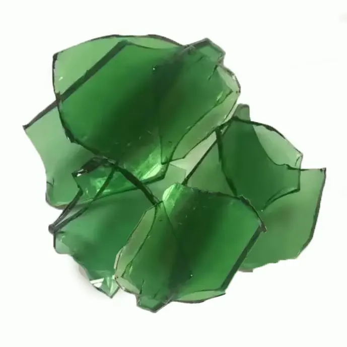 Decorative Broken Glass Bottle Scraps Recycled Green Glass Cullets for Making Liquid Glass Bottles Cullet