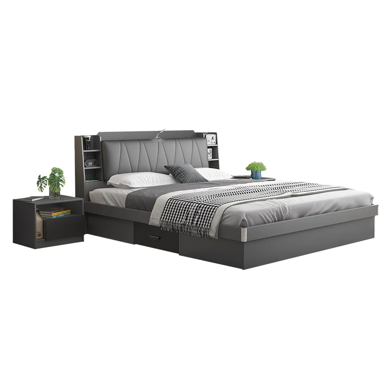 Factory Price Modern Design Multi Functional Storage Box Bed