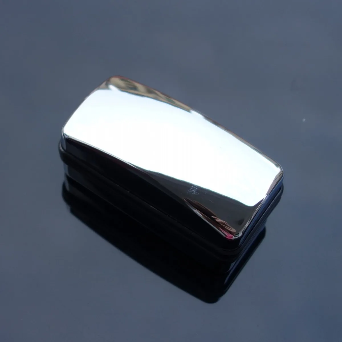 Shiny Mirror Silver White Cufflinks Rectangular Black Frosted Tie Clip Gift Luxury Chrome Cufflink Box