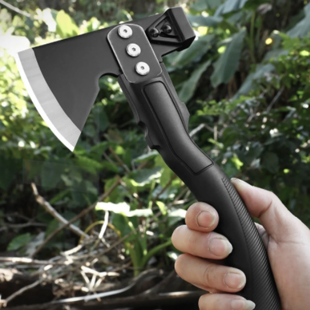 Multifunctional Hammer Head Axe Survival Tactical Tool Axe with Whistle Sheath