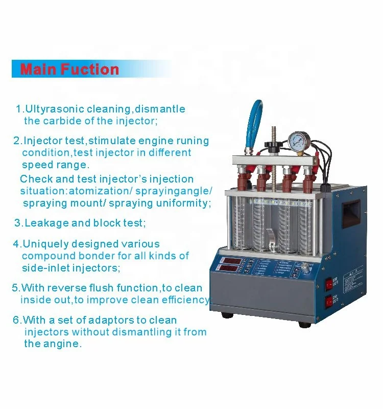 GDI Fuel Diesel Gasoline Petrol Nozzle Motorcycle Cleaner Tester Car Auto Ultrasonic Injector Cleaning Machine