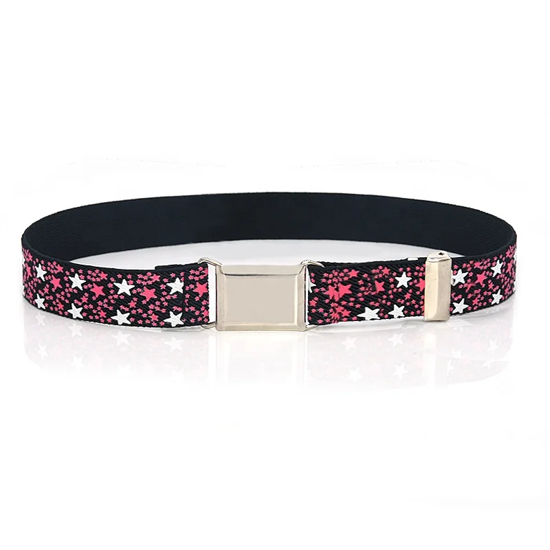 Wholesale no hassle stretch elastic girls waist kids buckle-free belt