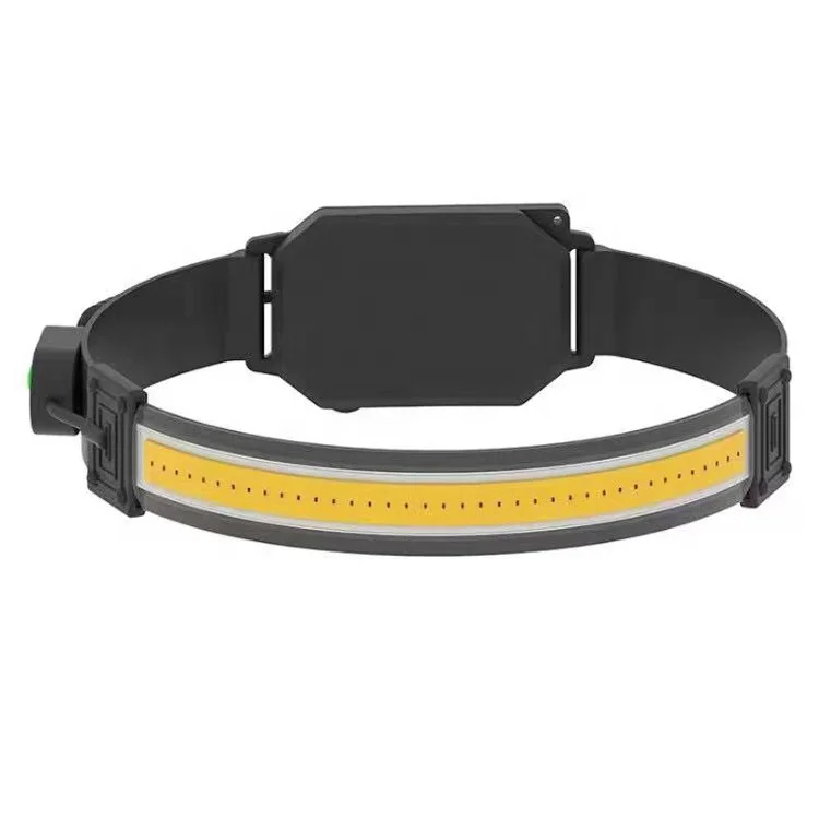 COB USB Rechargeable Headlamp Waterproof Head 3 Modes Built in Battery Camping Head Band Lamp Strap Headlight