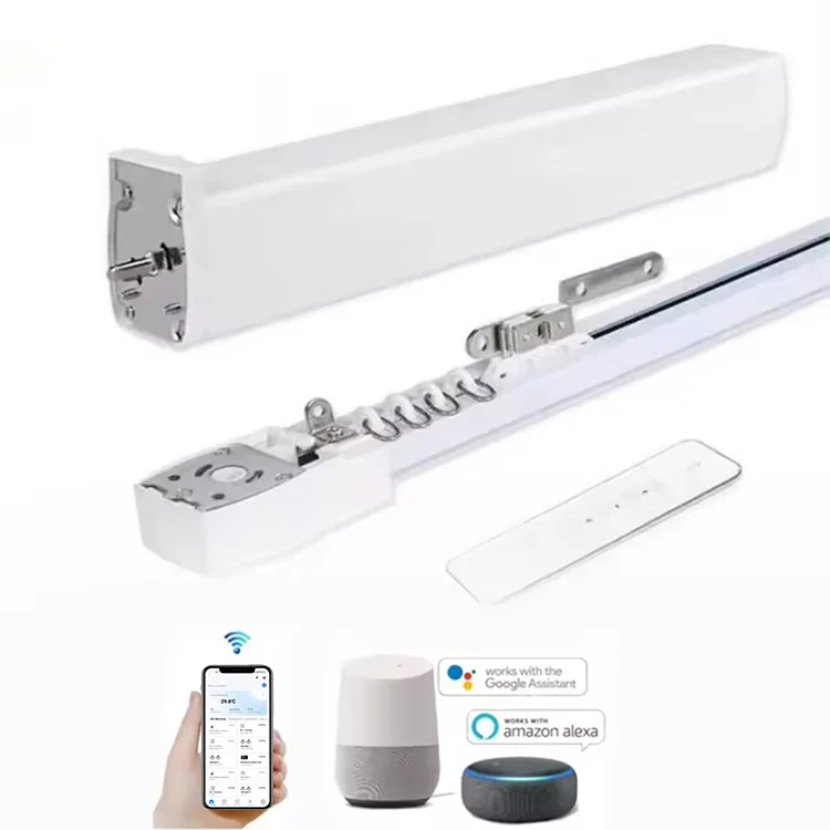 TUOAN TUYA WIFI ZIGBEE автоматические шторы Заводская интеллектуальная моторизованная дорожка рельсовая система для мобильного телефона электромотор штор