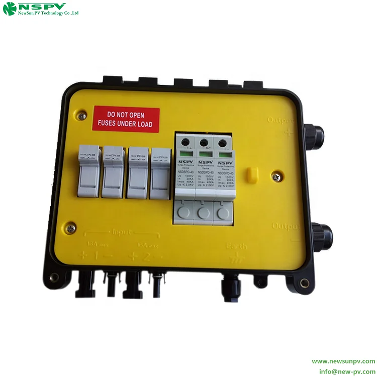DC AC 20A 15A 2Kw 5Kw 10Kw Solar Pv Combiner Box Solar String Box