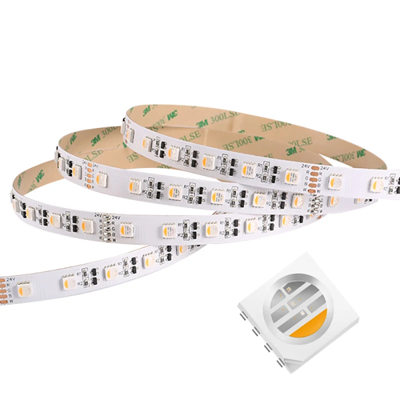 5050 SMD RGB  led strip lights DC24V 60leds Remote Control Light strip 15m/roll
