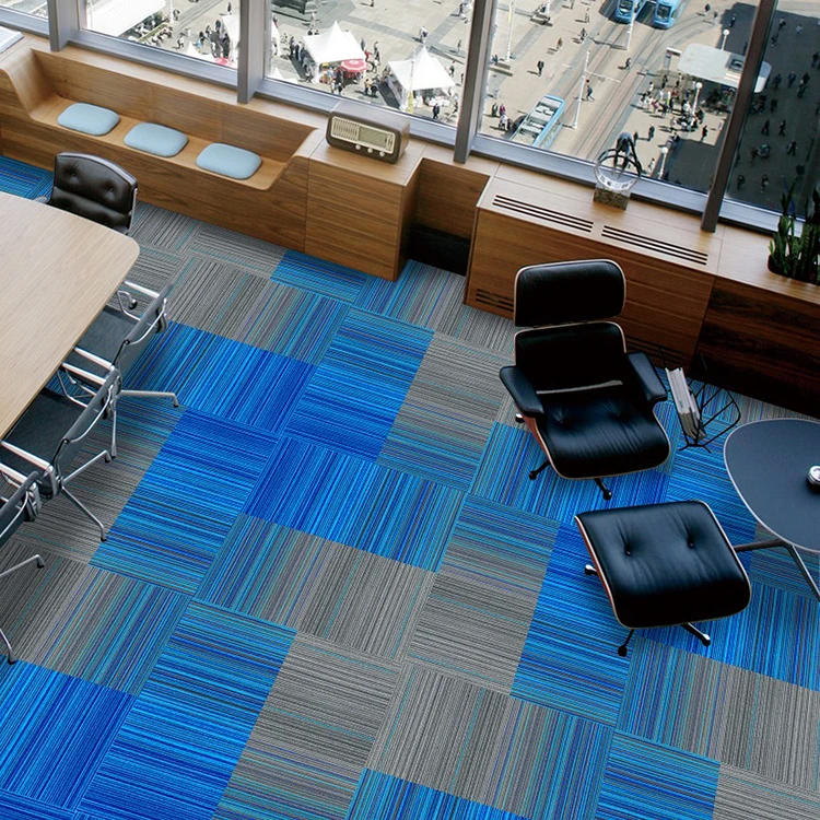 New Arrival Machine Tufted Office Luxury Waterproof Square Carpet for Sale