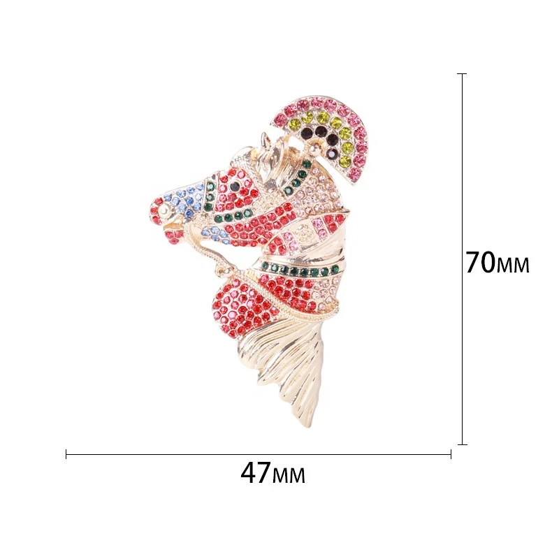 Custom Design Jewelry Brooches Rhinestone Animal Horse Brooch Pin