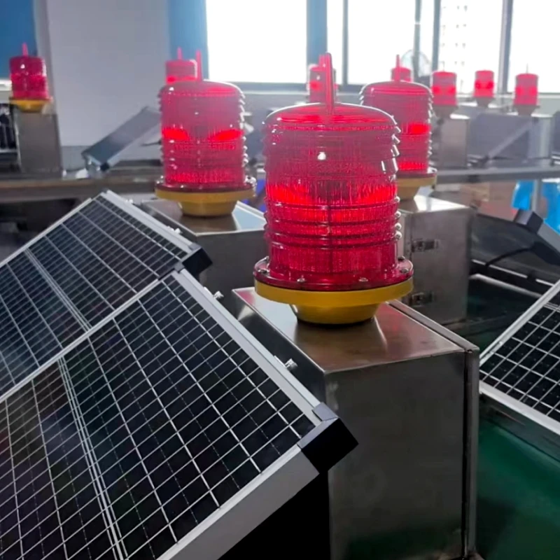 Led Traffic Light Aircraft Towers Medium Intensity Aviation Infrared High Building Beacon Airport Lamp Solar Obstruction Lights