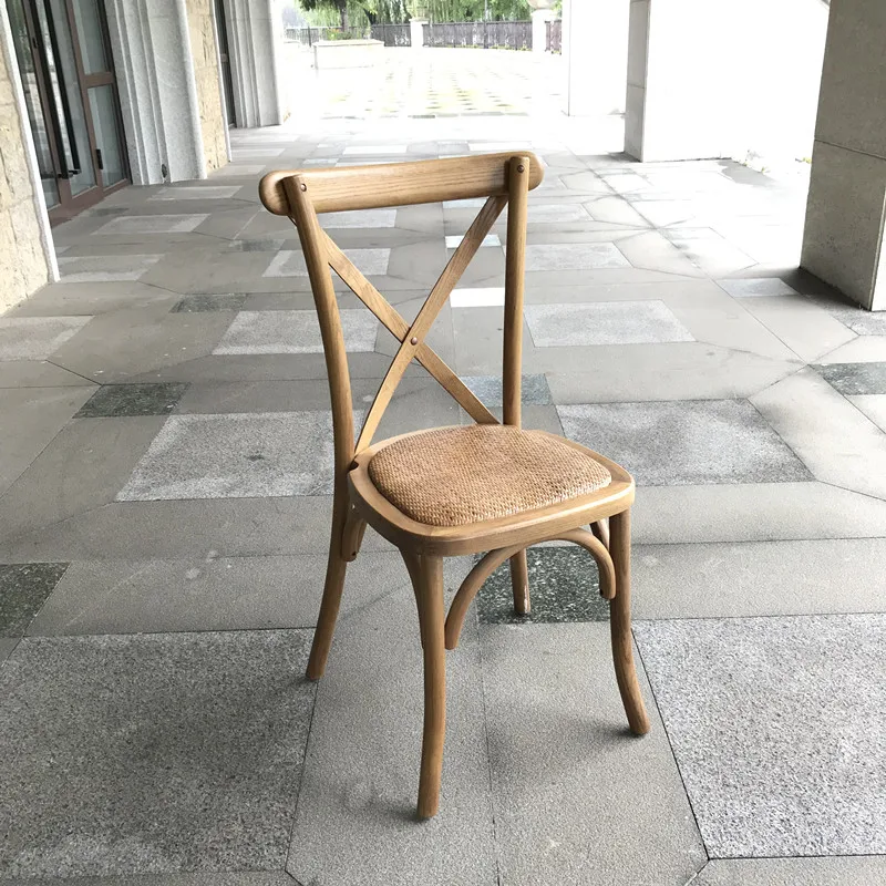 Твердая древесина вяза крест-накрест событие столы и стулья для свадебной вечеринки платья