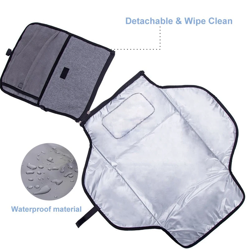 Waterproof Travel Table Baby Changing Kit Mat Portable Baby Diaper Changing Pad Kit For Travel