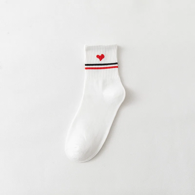 Custom Cartoon White socks women sweet cute cotton crew animal socks for girls