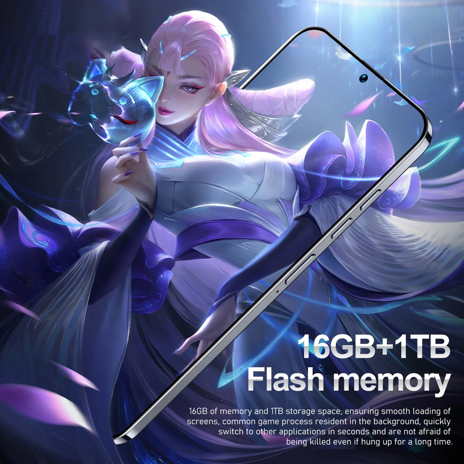 2024 New Y36 16GB+1TB 5G smart phone Original Android 7.3-inch 48MP+100MP Snapdragon 8+2 Android 13 smart game phone