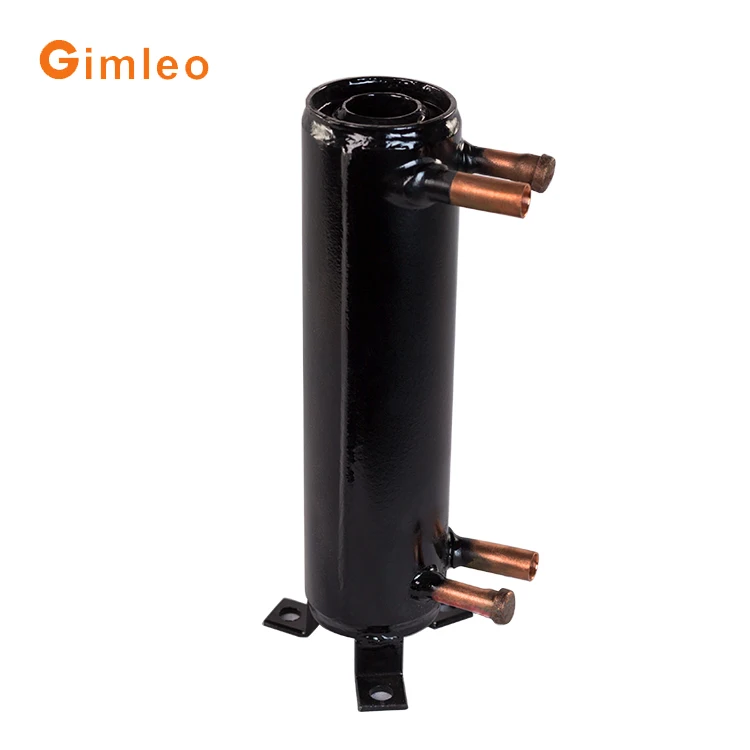 Factory Accumulator tube in shell heat exchanger for heat pump / industry chiller