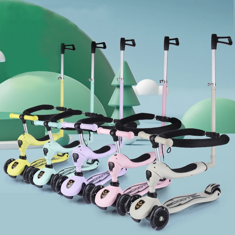 2022 производитель Китай безопасный 3 En 1 Детский самокат