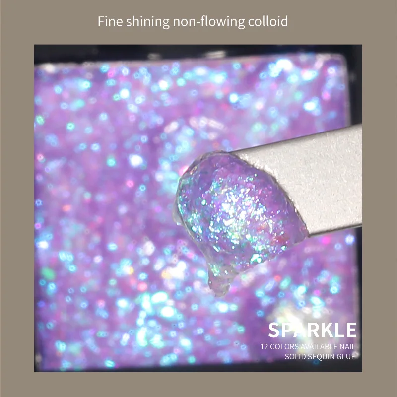 Японский 3 г/бутылка нетонущий твердый Блестящий Гель-лак для ногтей УФ-лак клей рисования Крем дизайна Твердые блестки