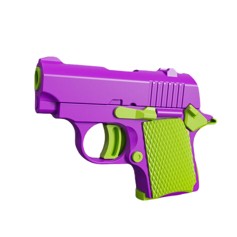 HY Toys Gravity 1911 Baby toy pistol 3D printed mini radish knife simulation decompression gun Tiktok same model