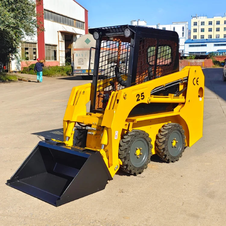 Best Price 2.3 ton Skid Steer Loader with Excellent Stability Compact Wheel Loader Bucket