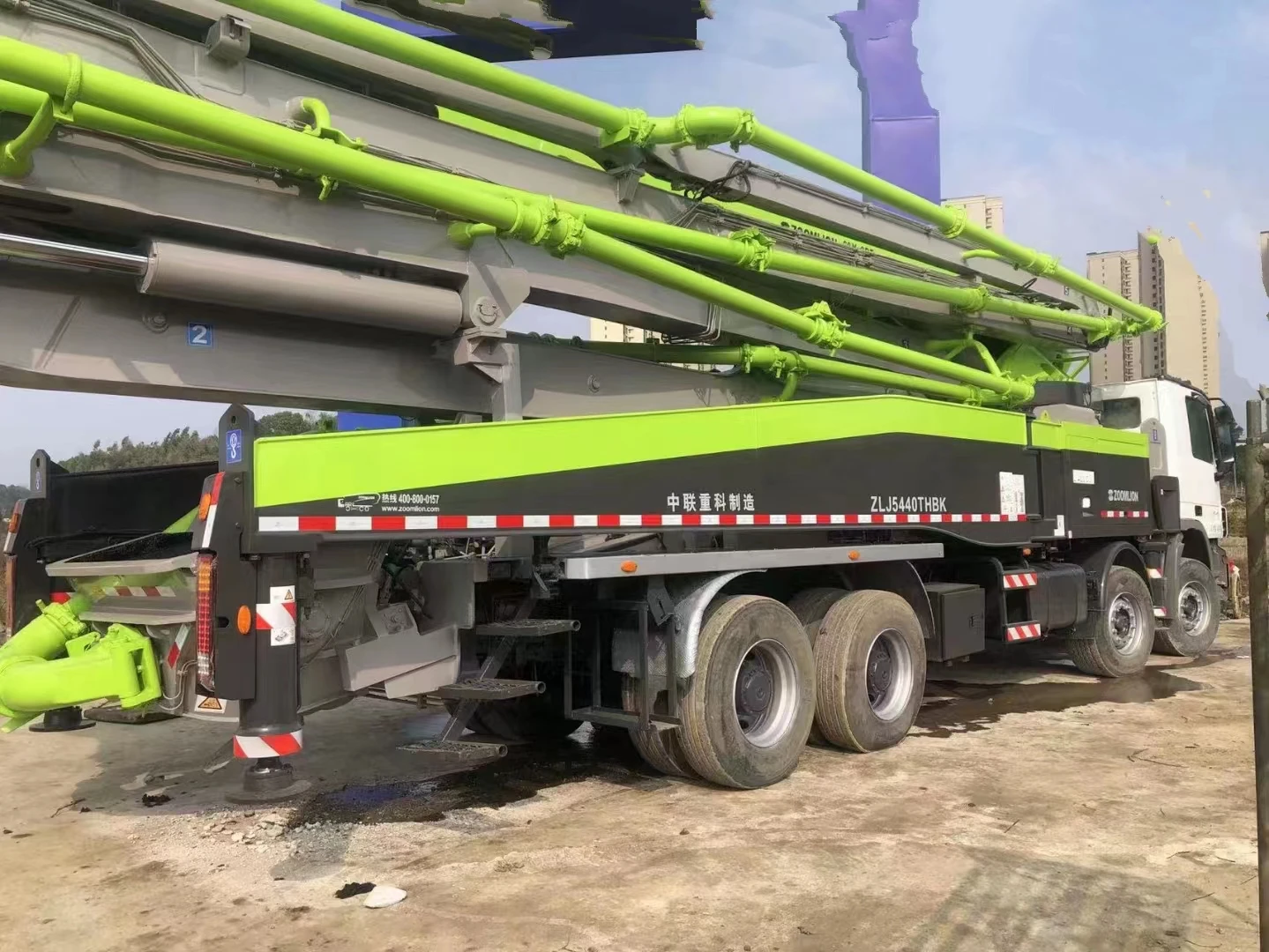 Multi Hot Sale Used ZOOMLION X Mercedes-Benz ZLJ5440THBK 56M Concrete Pump Truck