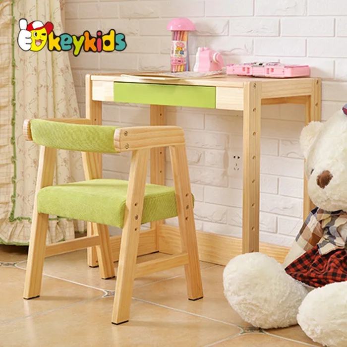 kids study table chair set, kids writing table and chair, school wooden table and chair for kids W08G157A