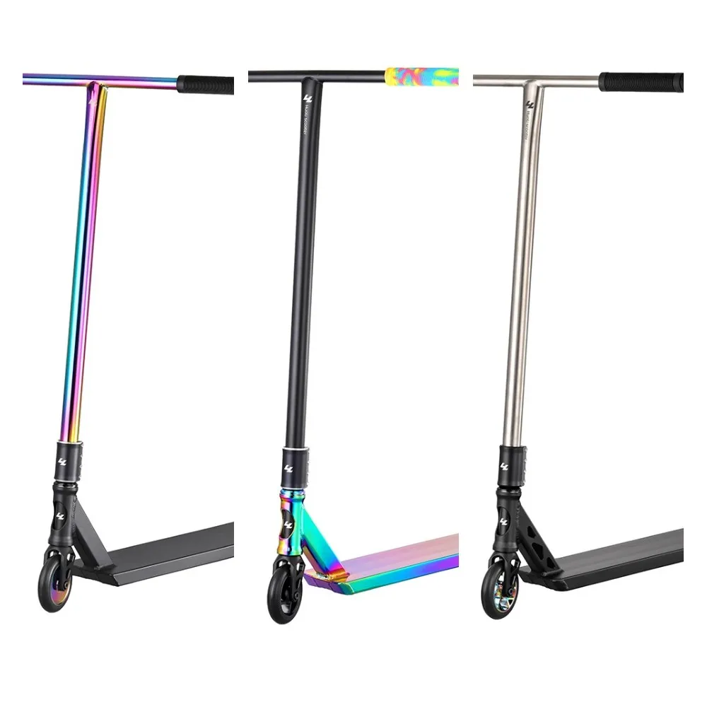 HUOLI Full Aluminum 6061 Extreme Stunt Scooter Wide Deck 360 Freestyle Adult Professional Street Scooter With 120mm/130mm Wheels