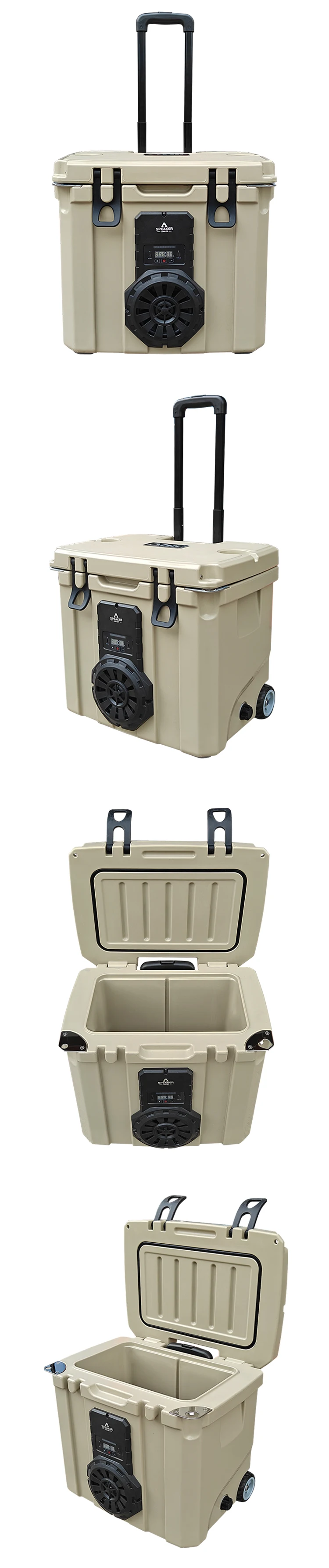 Speaker Cooler DL35S  Rotomolded Ice chest with Wheels Portable Insulated Cooler box