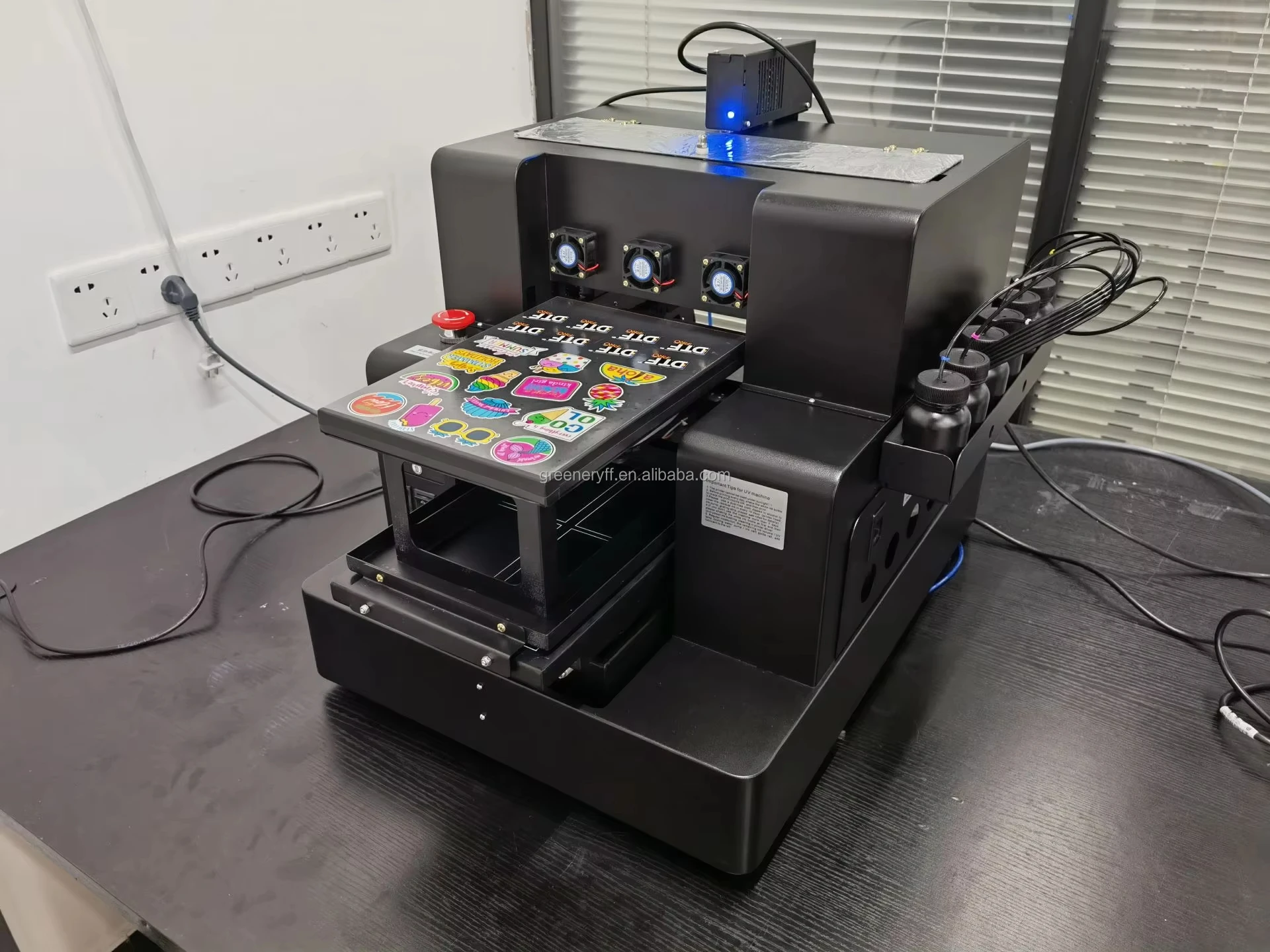 Automatic A4 Size LED Embossed Printer UV Flatbed Printer for Phone Case Printing with Varnish Function Upgrade Metal Acrylic
