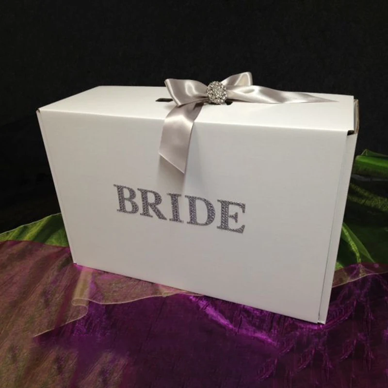 Custom Logo Luxury Formal Dress Wedding Dress Boxes Large Wedding Dress Shipping Box