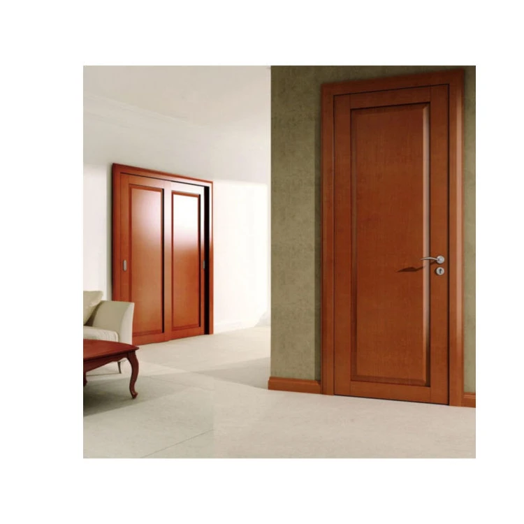Chinese supplier stock brand new design Italian style wooden interior door aluminum bedroom door