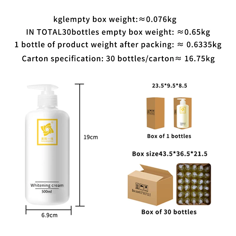 Factory direct sales supplier, whole body whitening, mixed whitening body, powerful whitening body cream.