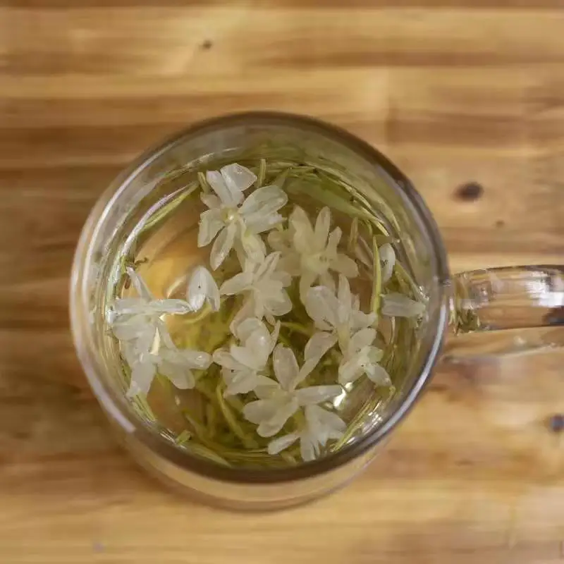 Приятный аромат с цветком, Китайский Жасмин, белый чай Покка жасмин, зеленый чай