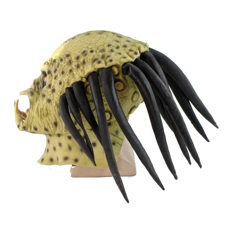 Scary Halloween Alien Predator Full Head Latex Mask Halloween Adults Horror Cosplay Masks Party Masks