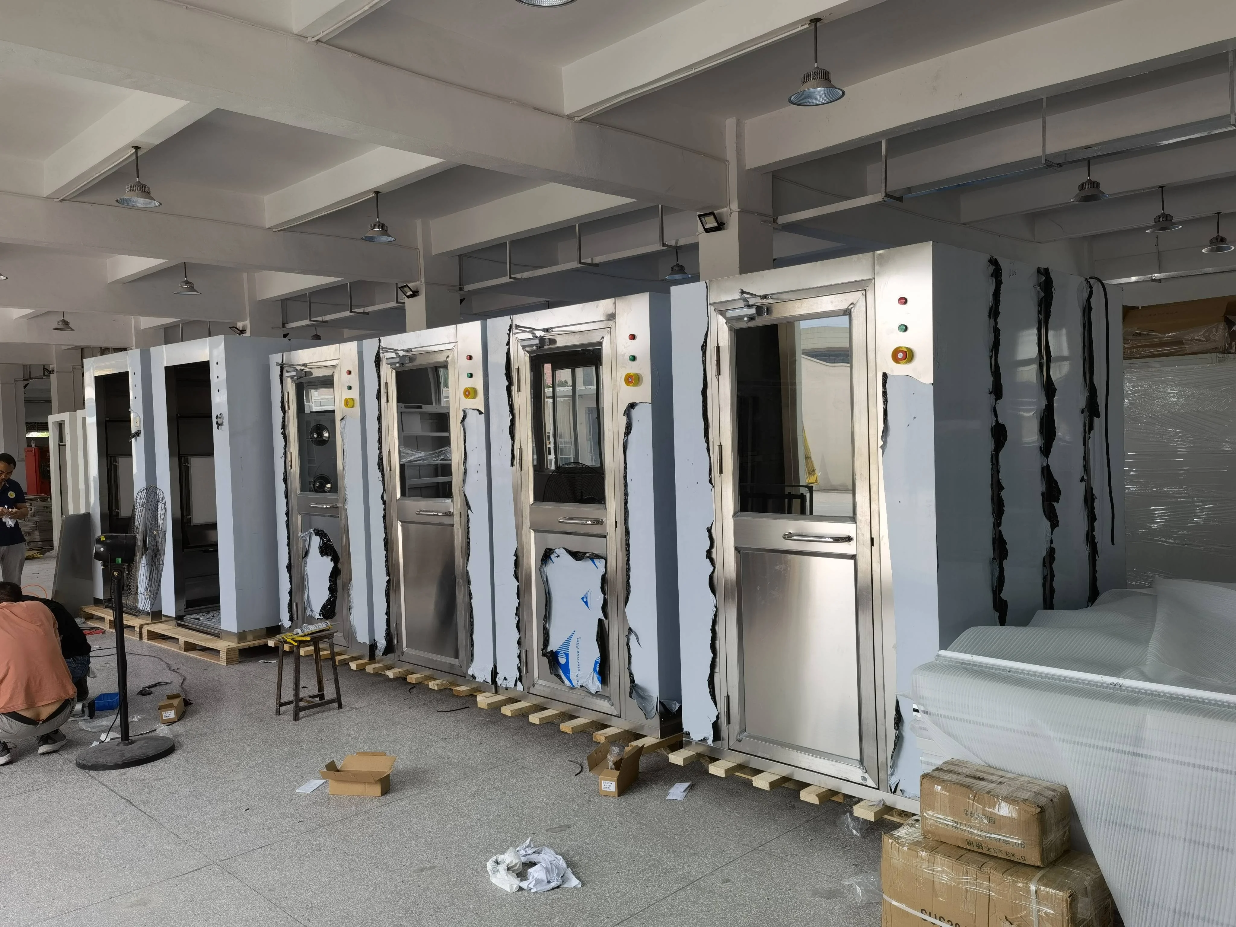 Air Clean Equipment Clean Room Air Shower Pass Though  Stainless Steel Air Shower Room for Dust Free Room