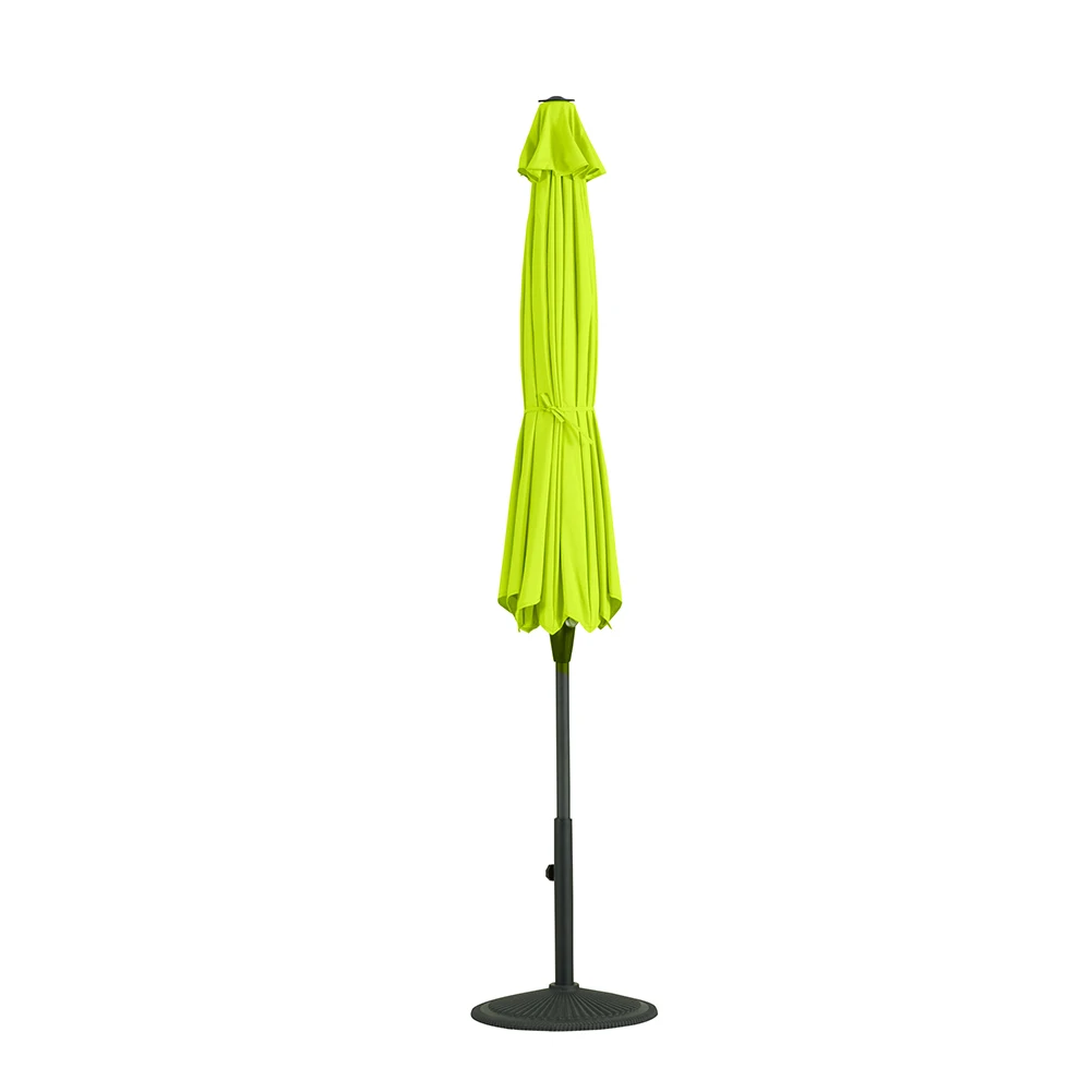 2022 new custom outdoor 9 feet garden patio bendable adjustable green waterproof sun umbrella