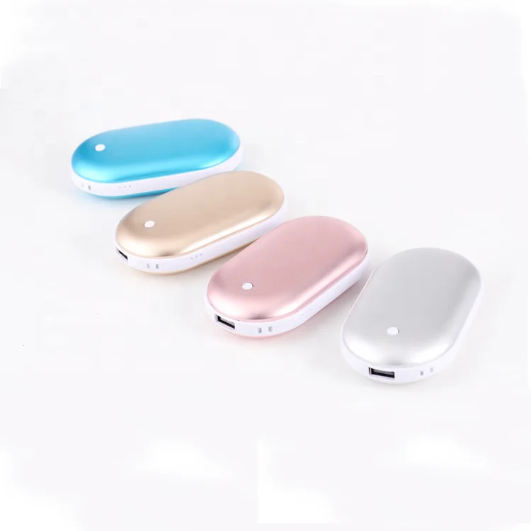 Pocket Heater Power Bank 10000mah Electronic Rechargeable Portable Usb Fasion Design Fuel Battery Operated Warmers Hand Warmer