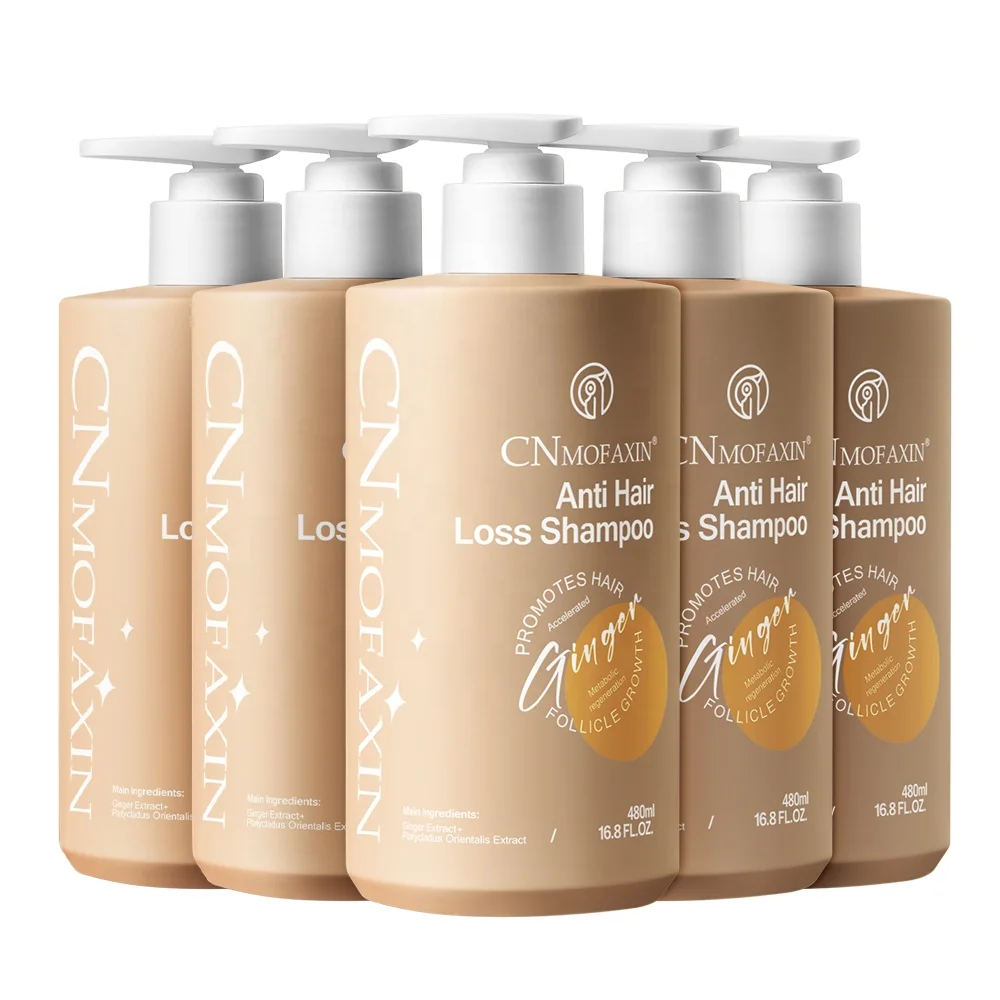 Chinese factory private label ginger anti hair loss shampoo