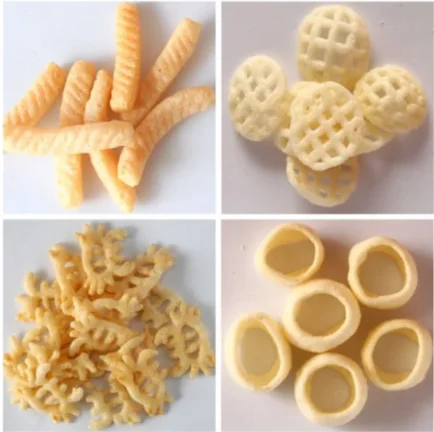 Automatic operation Stainless steel  Fried Bugles processing line fried chips 3D  food production line