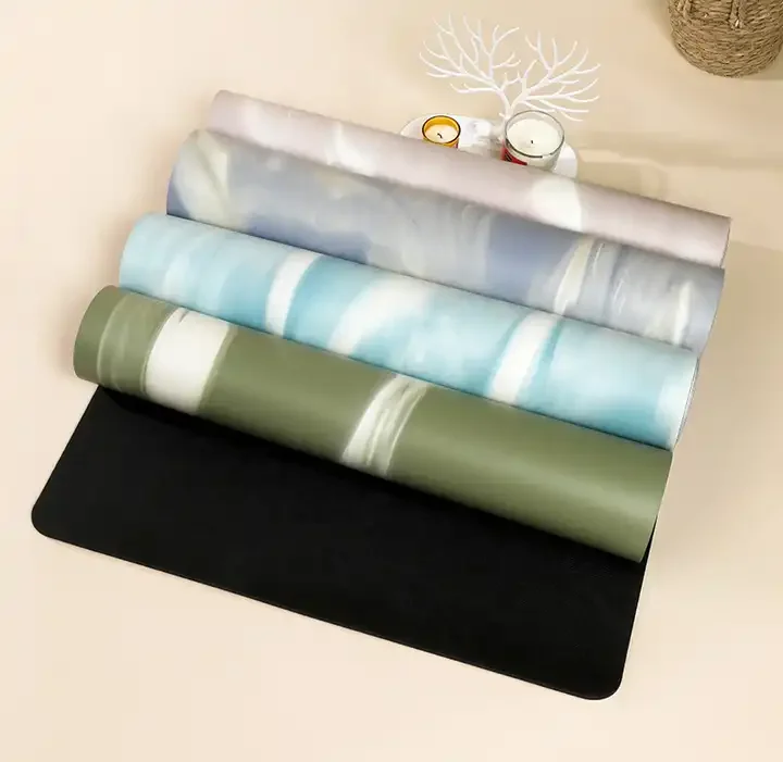 natural rubber yoga mat eco friendly pu yoga matt with logo custom print waterproof yoga mats