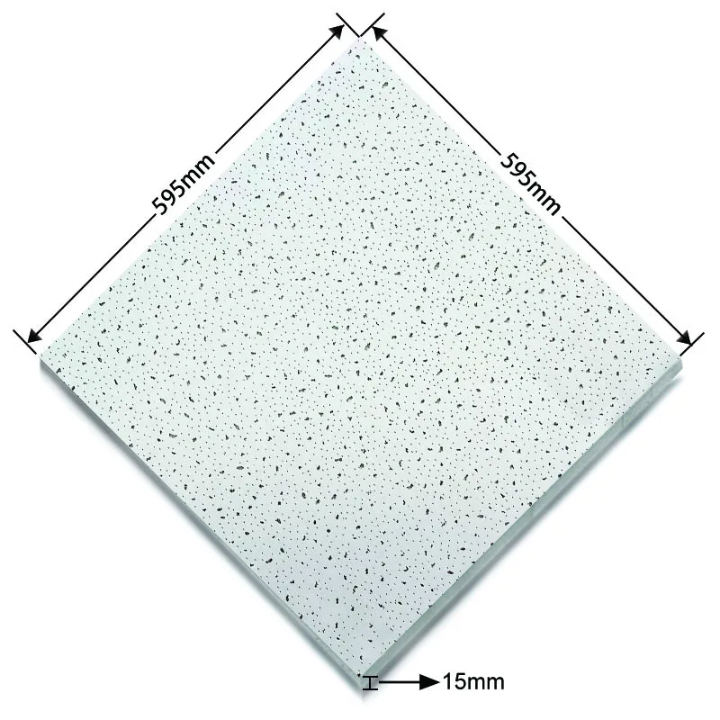 Kente 2*2 acoustic sound absorption fire rated heat insulation damp resistant light weight mineral wool board with cheap white