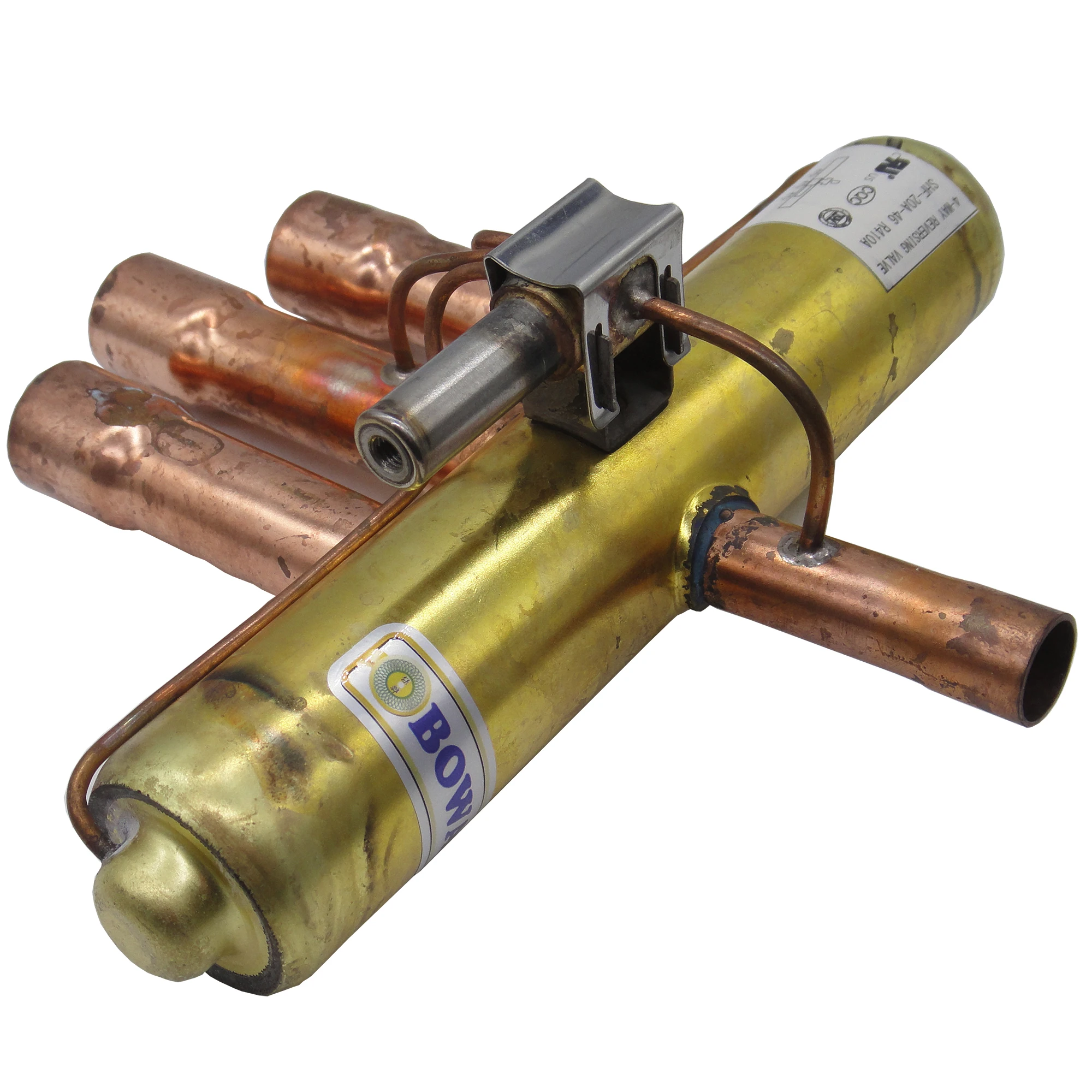 9.5m3/h 4-way reverse valve for 4~7HP compressor is used in water temperature machine to shift cold/hot by temperature switch