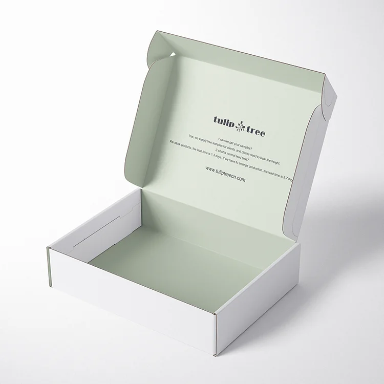 Mixed Water Color Custom Logo Carton Manufacturer Corrugated Mailing Box For Packing Delivery Cardboard Shipping Box