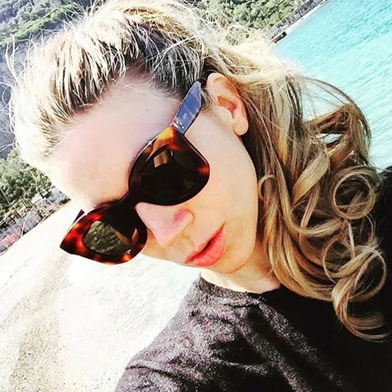 Trendy Cheap Ladies Sunglasses Cat Eye Big Frame Glasses UV400 Women Sun Glasses Sunglasses