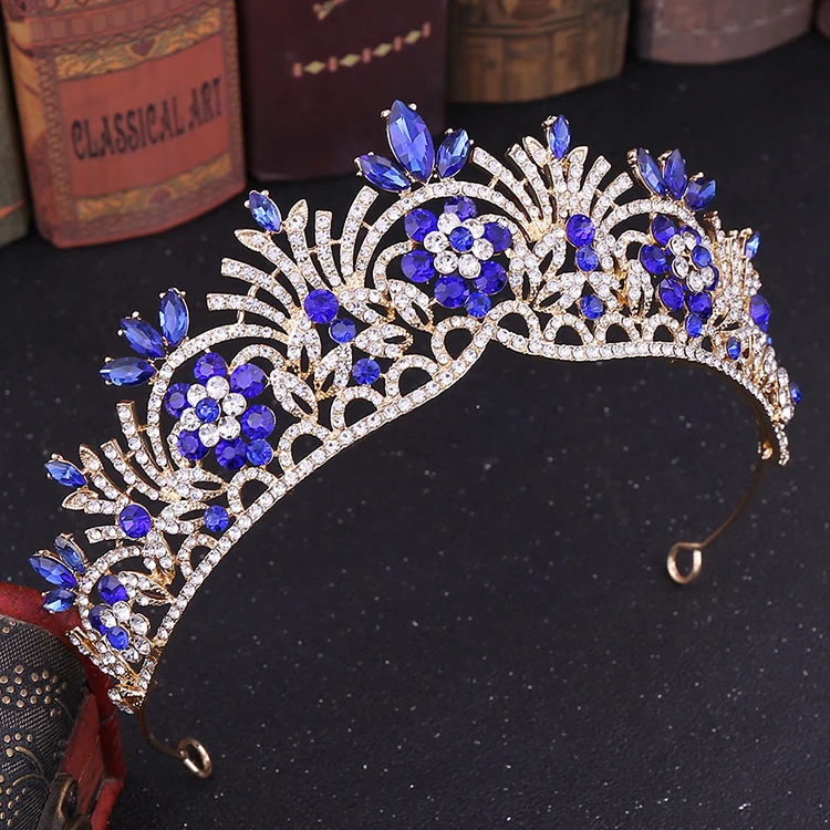  Pageant со стразами свадебные аксессуары для волос с украшением в виде кристаллов свадебная тиара стиле барокко вечерние