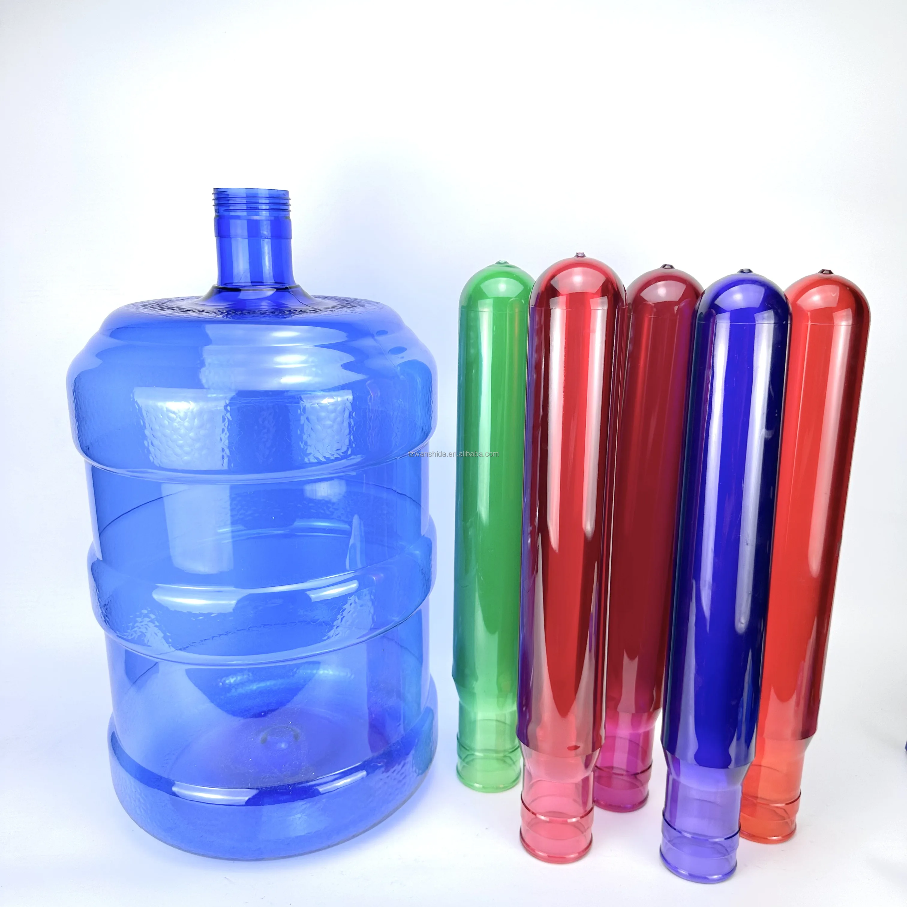 5gallon 700g 730g Blow Moulding Machine 20 Liter  750g Plastic Blue transparent 5gallon PET preform