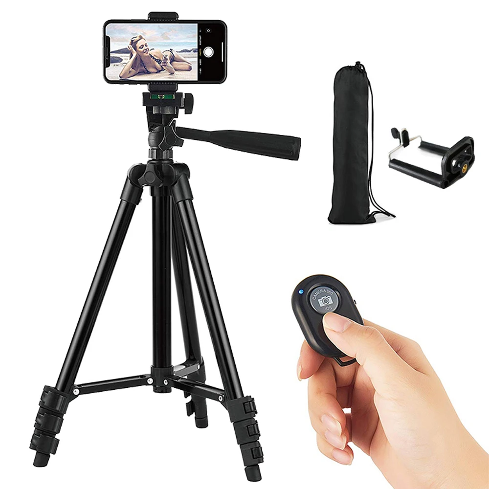 
Camera Stand Tripod For Smart Mobile Phone Camera Professional Lightweight Aluminum Alloy Selfie Stick 