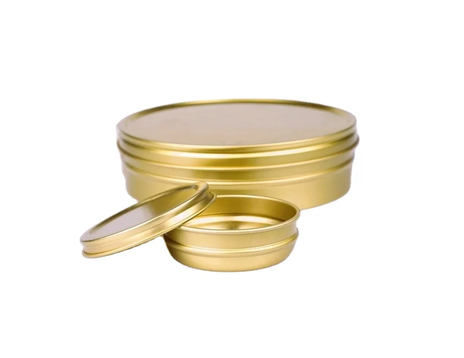 Classic gold 30g50g100g125g250g500g food-grade coating Caviar Tin Box for caviar farms Restaurants Distributors Importers