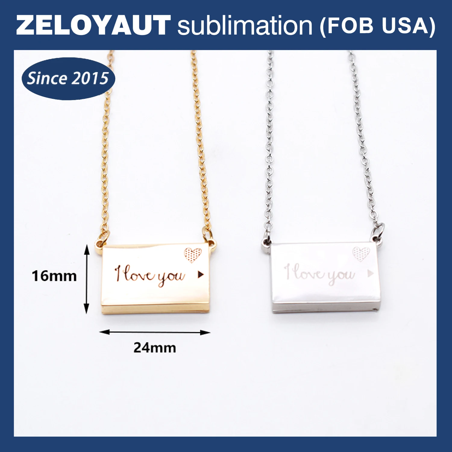 ZELOYAUT-Sublimation blanks New Customized Trinket Zinc Alloy Drawer Necklaces Luxury For Girlfriends Wife Moving Gifts
