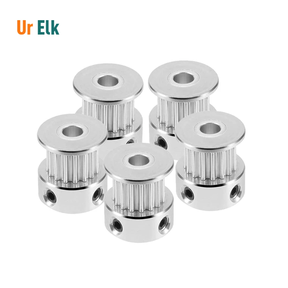 Ur Elk 3d Printer Parts Synchronous Timing 16teeth 20teeth Bore 5/6.35/8mm 2gt 6mm Timing Belt Pulley
