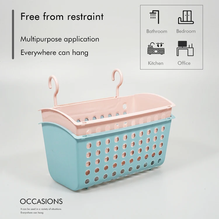 Top fashion Household fruit suspended basket kitchen accessories storage plastic hanging basket